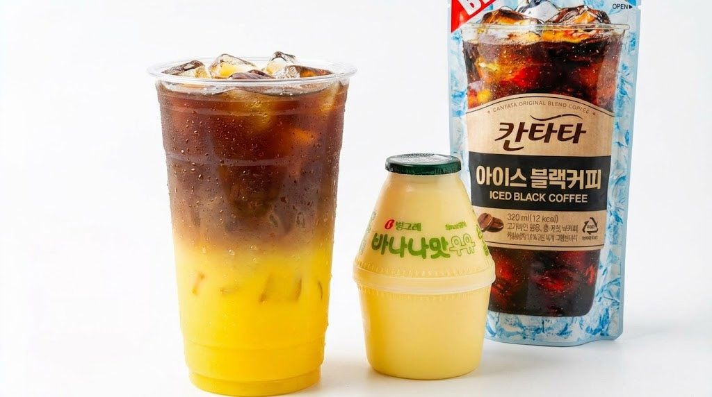 Korean convenience store drink hacks using Ice Cup drinks